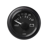 Voltmetere ViewLine  52MM  Sort og hvit utførelse